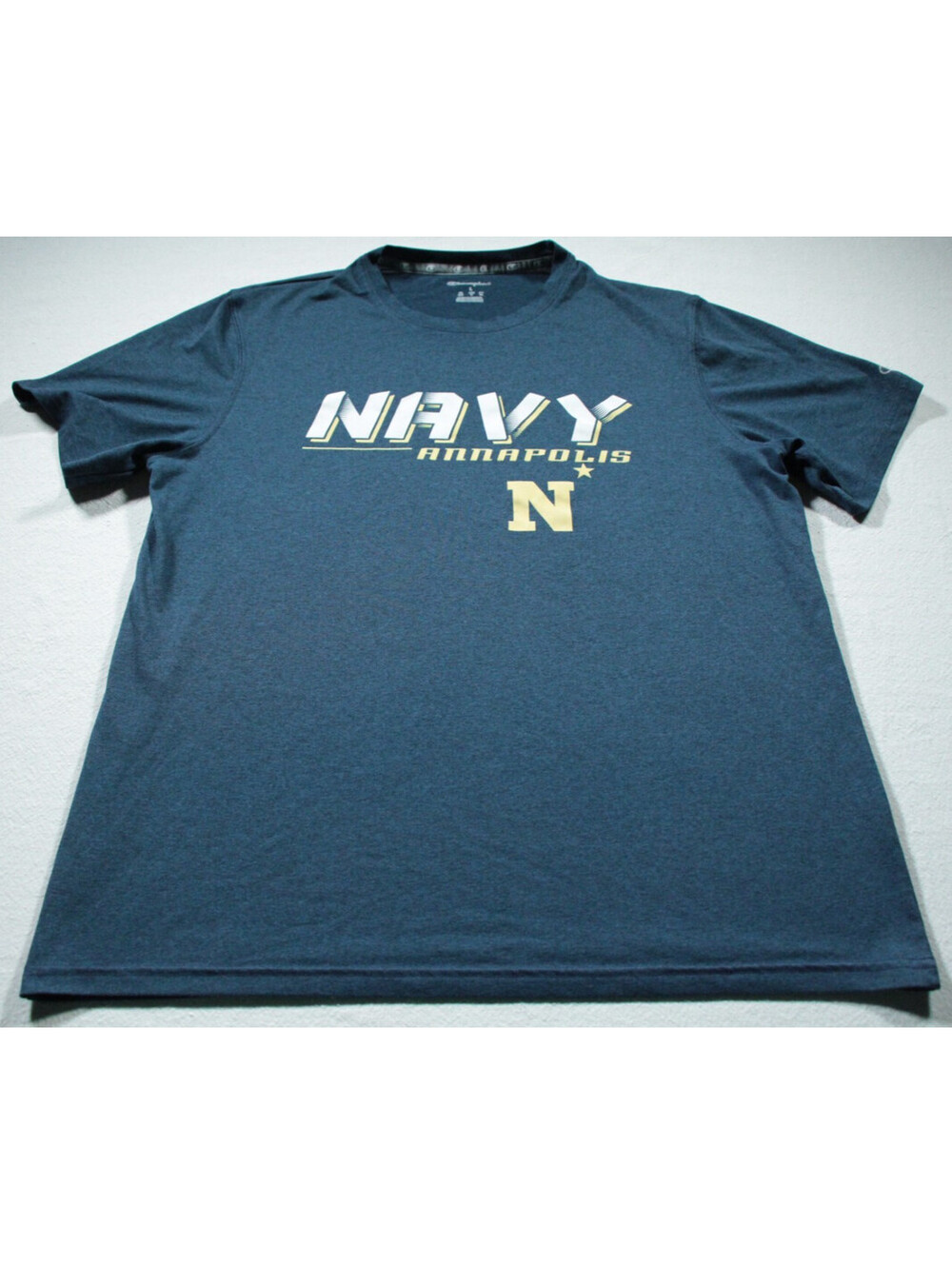 United States Naval Academy T-Shirt Blue L Annapolis Navy Champion - Picture 1 of 4